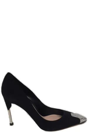 Alexander McQueen Decollet Crystal Embellished Pumps