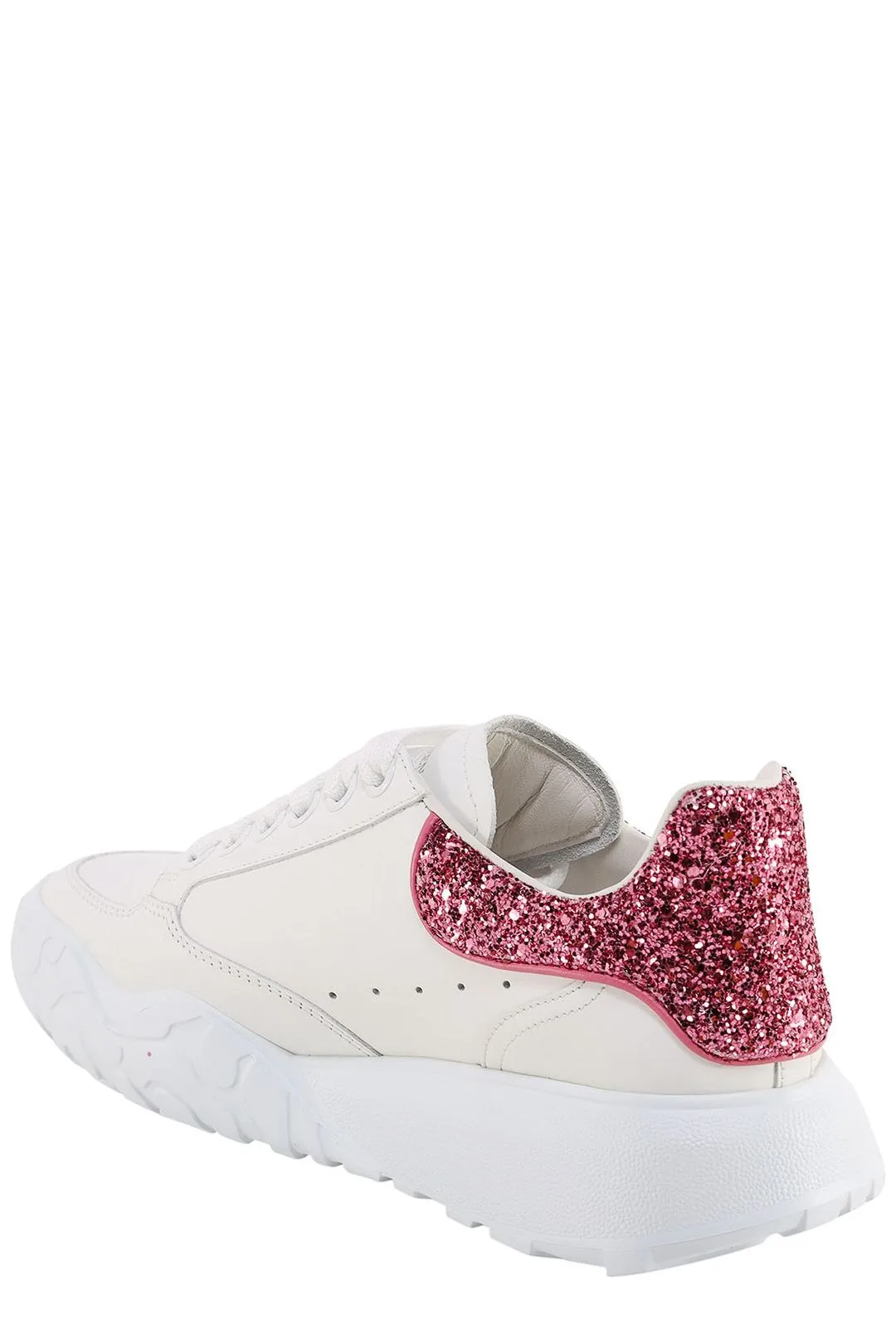 Alexander McQueen Glitter Lace-Up Sneakers