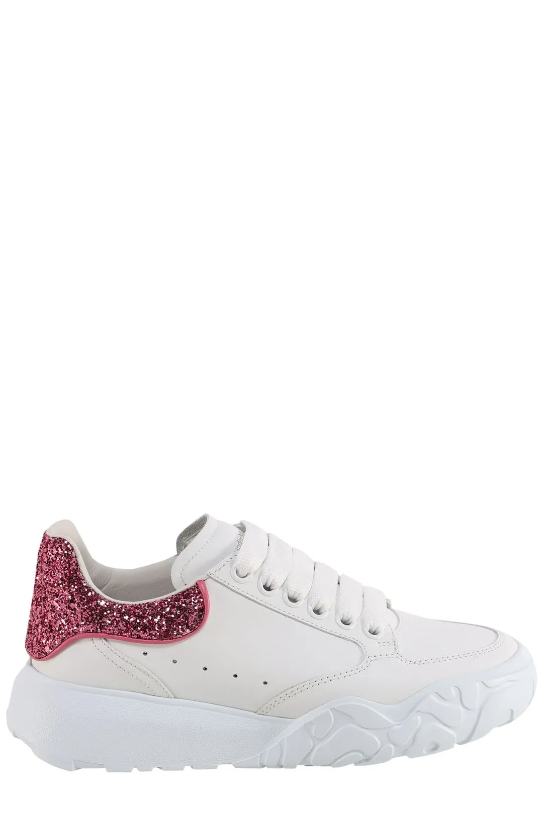 Alexander McQueen Glitter Lace-Up Sneakers