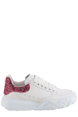 Alexander McQueen Glitter Lace-Up Sneakers