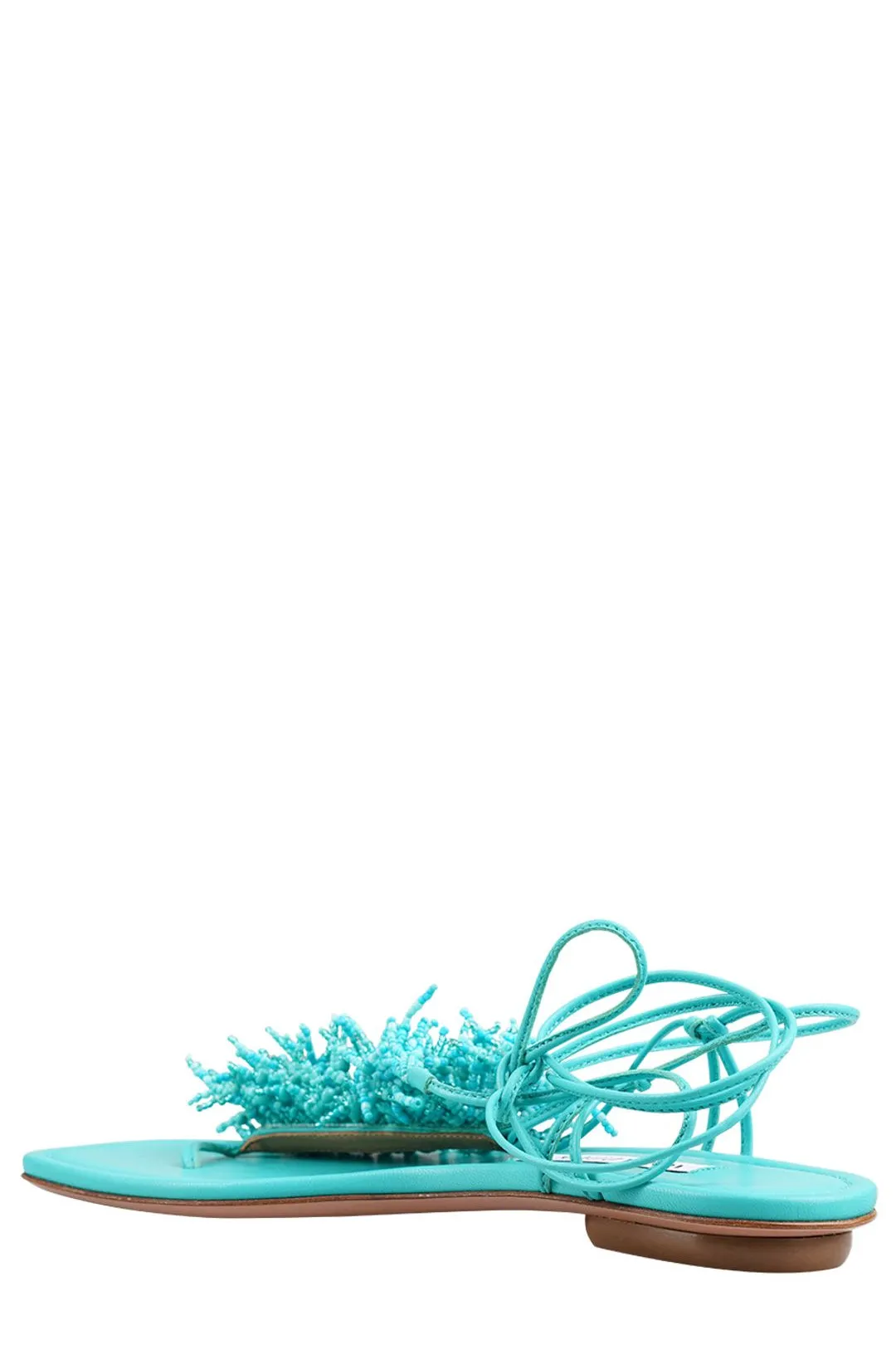 Aquazzura  Flat Lace-Up Sandals