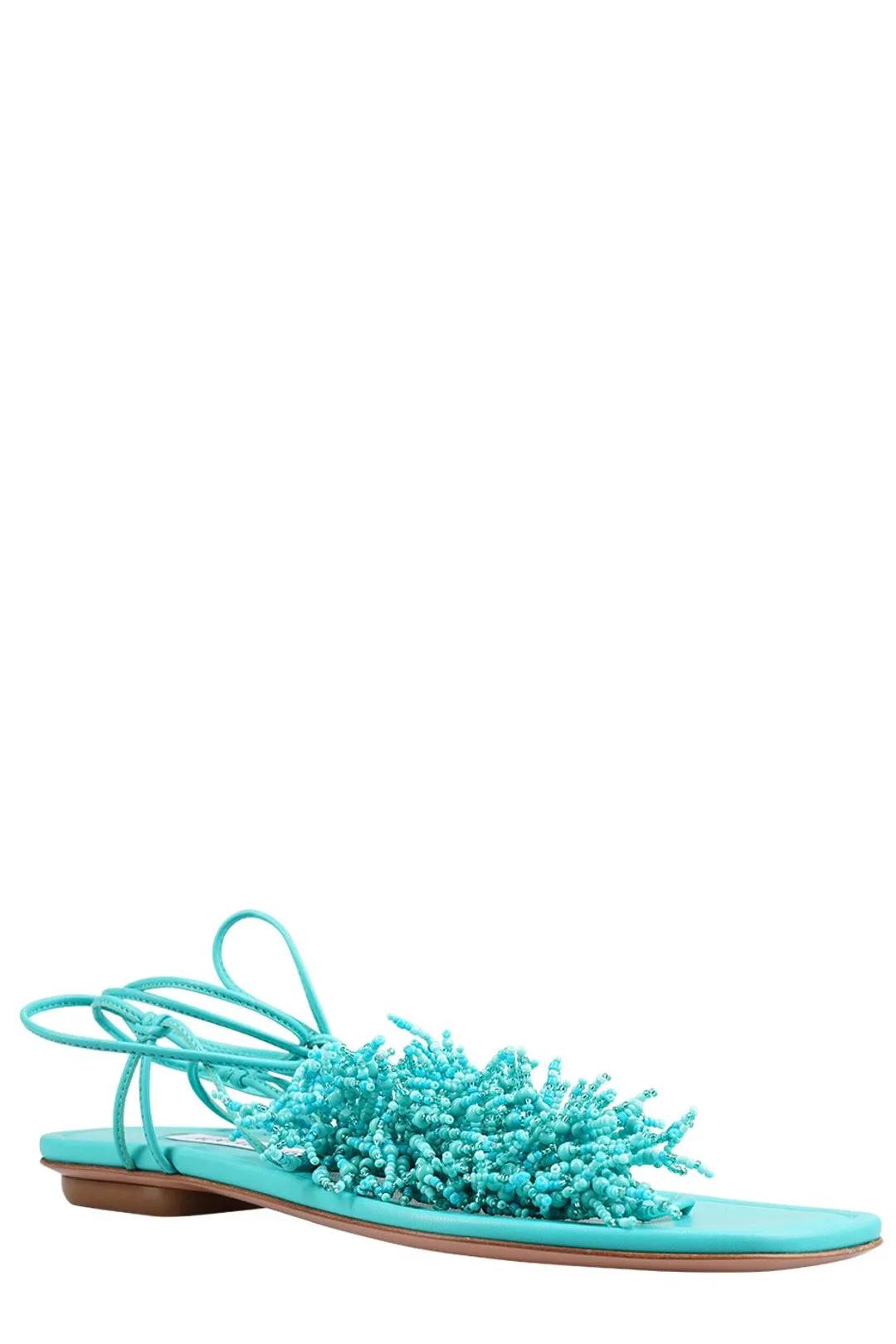 Aquazzura  Flat Lace-Up Sandals