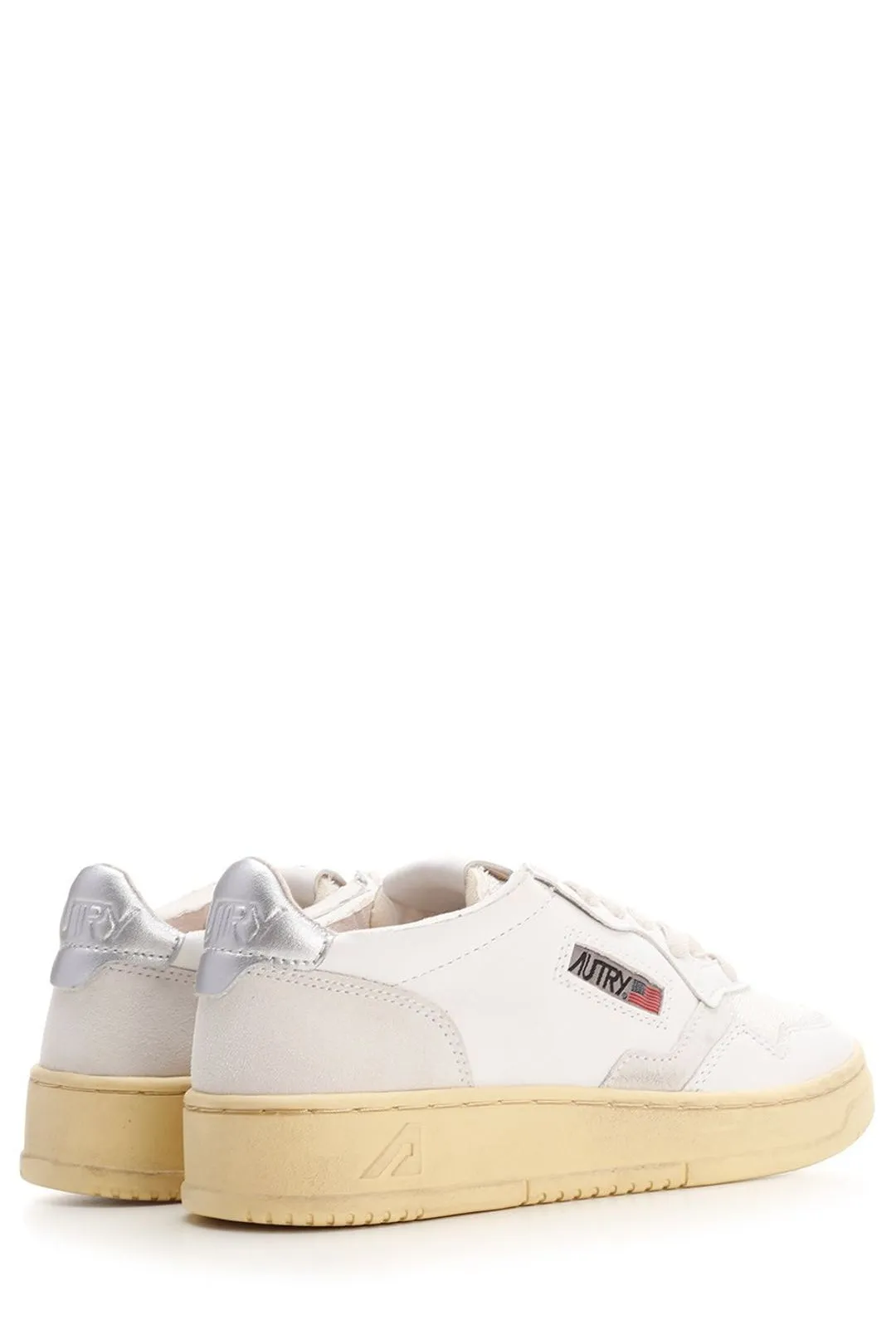 Autry Logo Patch Lace-Up Sneakers