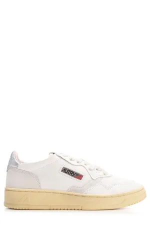 Autry Logo Patch Lace-Up Sneakers