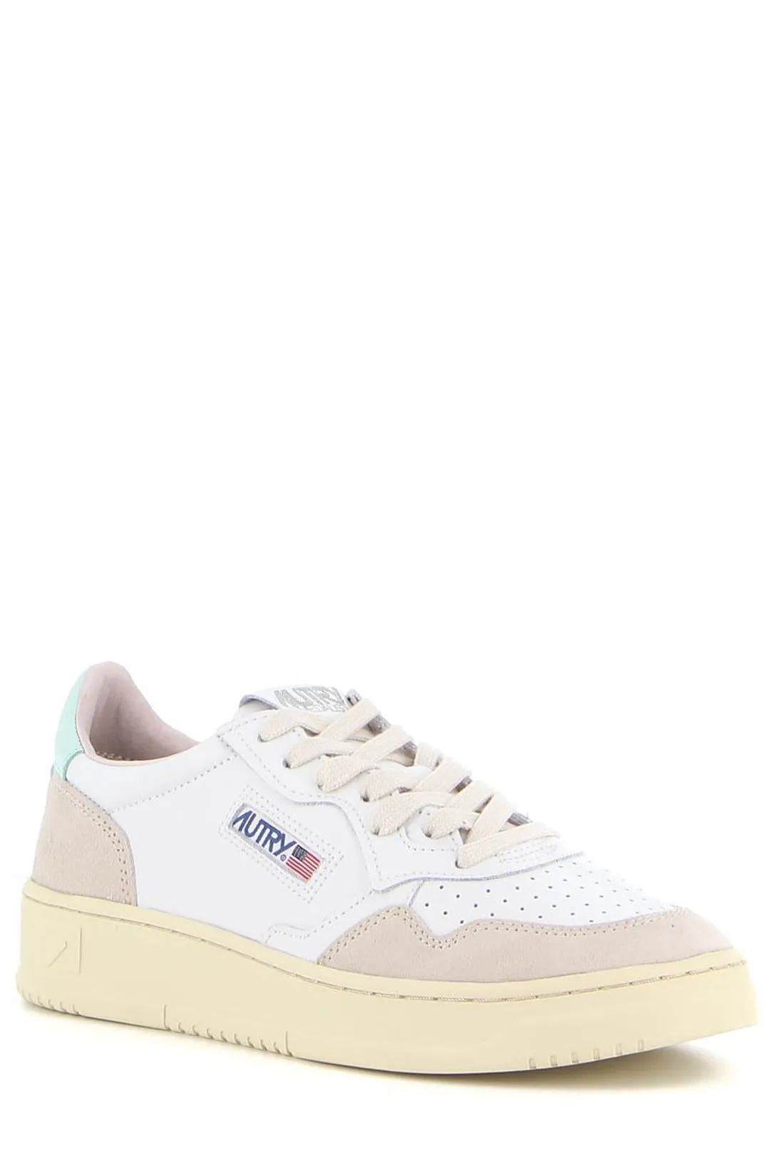 Autry Logo Patch Lace-Up Sneakers