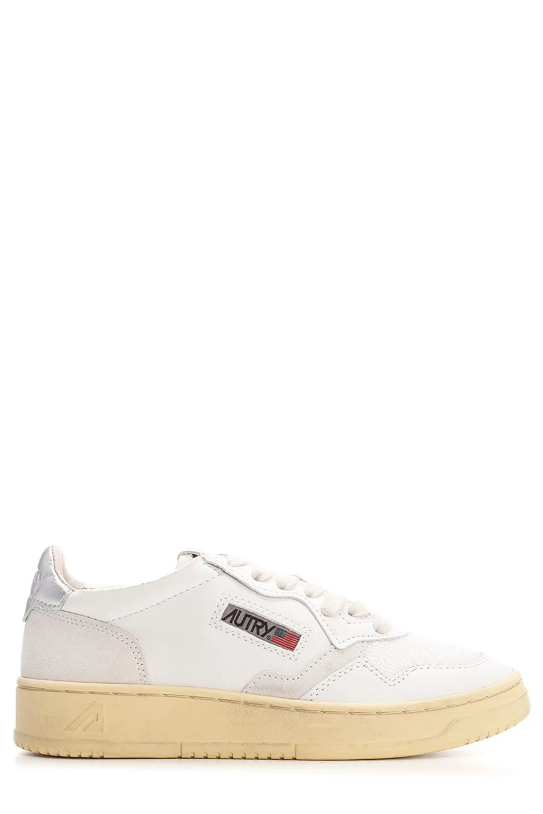 Autry Logo Patch Lace-Up Sneakers
