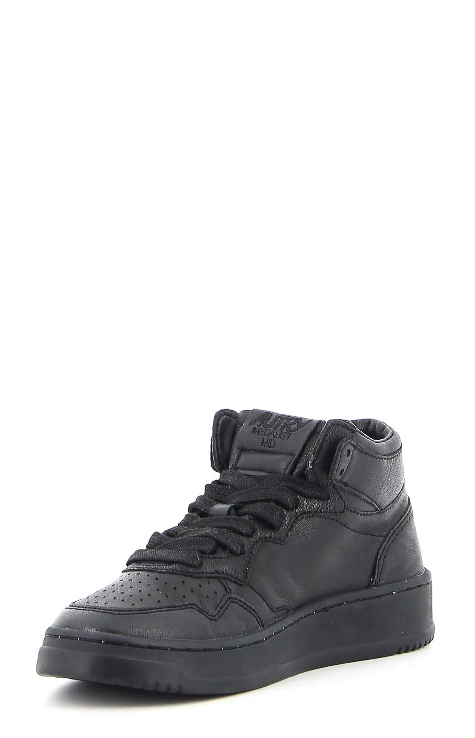 Autry Logo Patched Mid-Top Sneakers