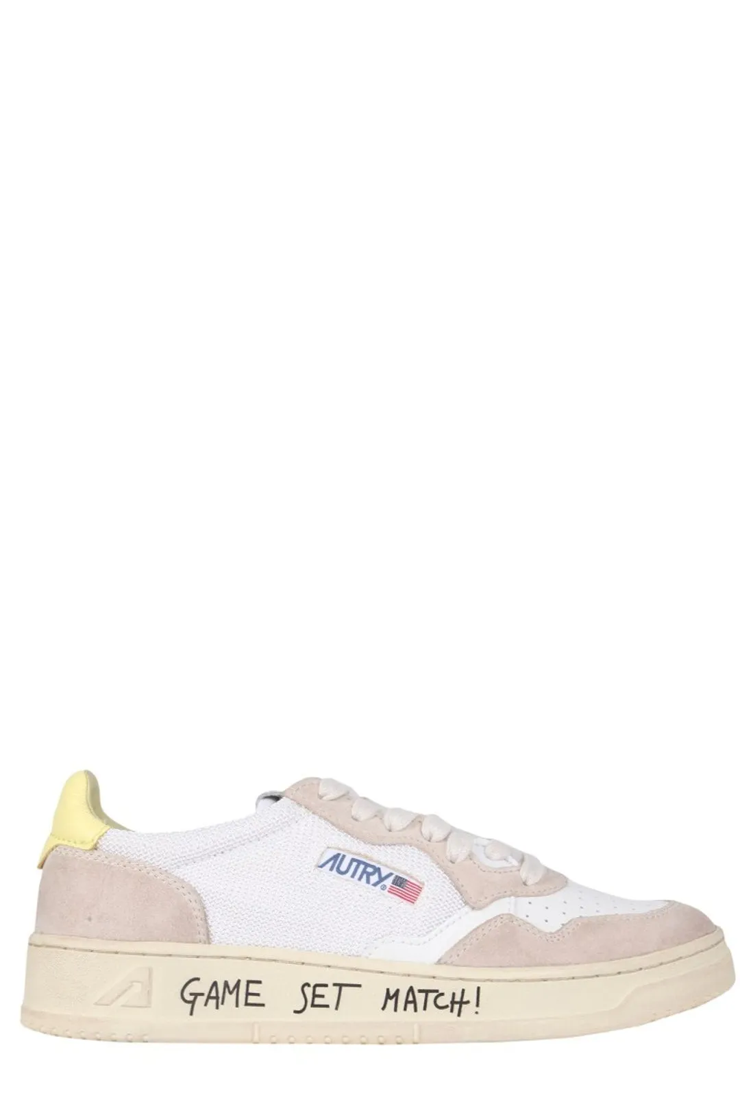 Autry Medalist Logo Detailed Lace-Up Sneakers