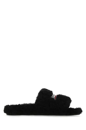 Balenciaga Furry Slide Sandals