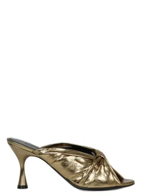 Balenciaga Knot-Detail Peep-Toe Sandals