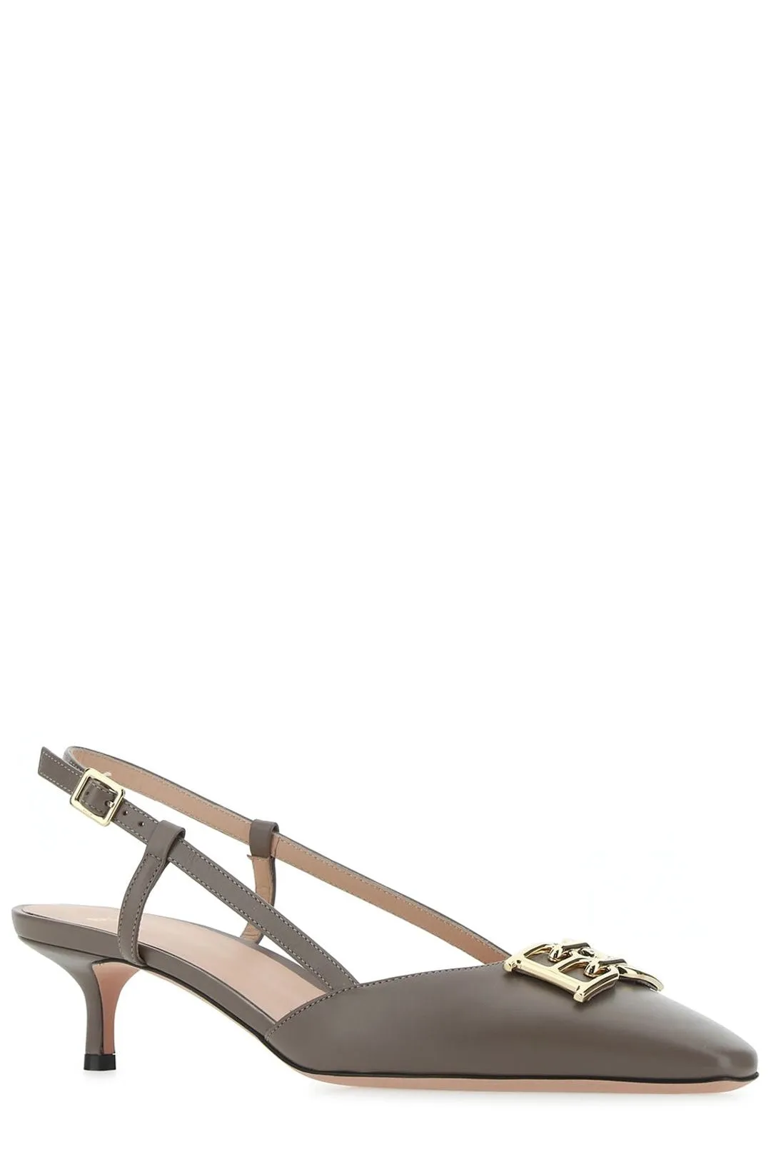 Bally Eva Logo Plaque Slingback Pumps