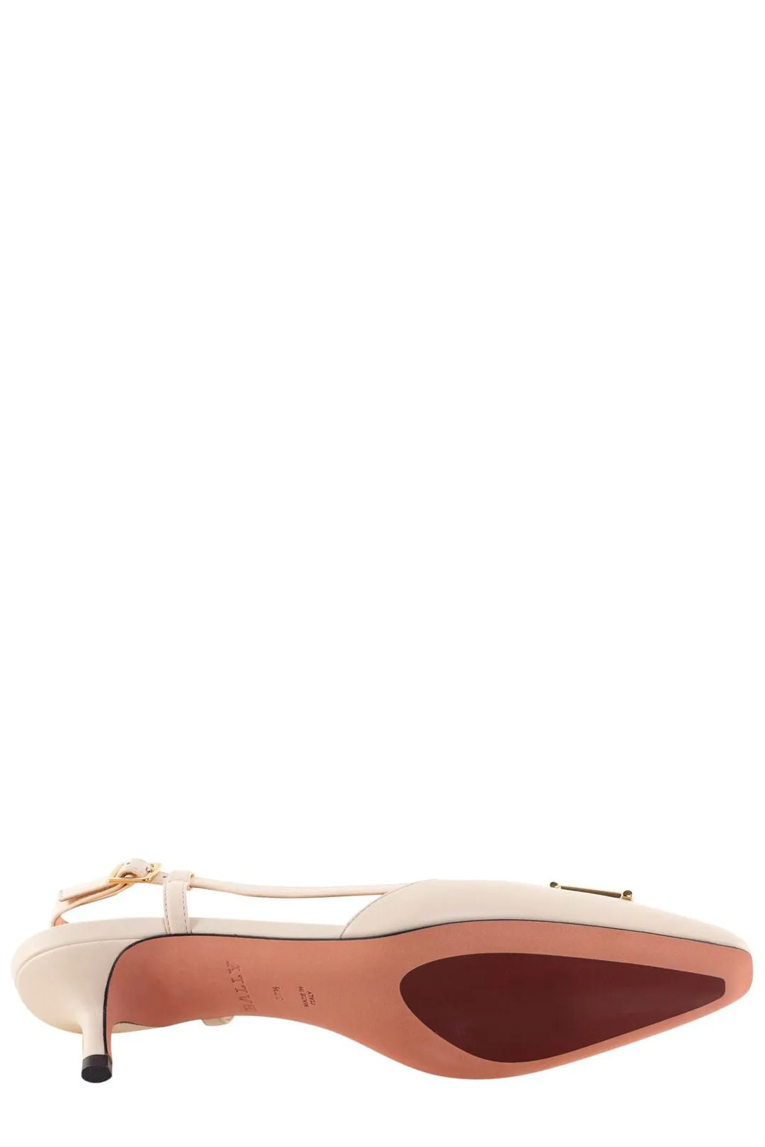 Bally Eva Logo Plaque Slingback Pumps