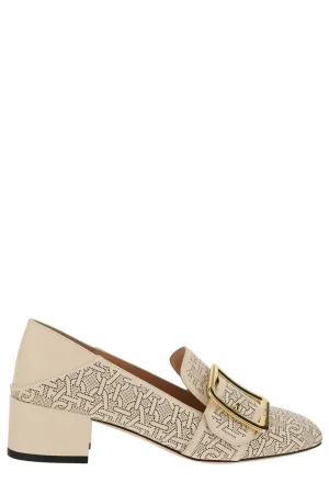 Bally Janelle Allover Logo Printed Pointed Toe Pumps