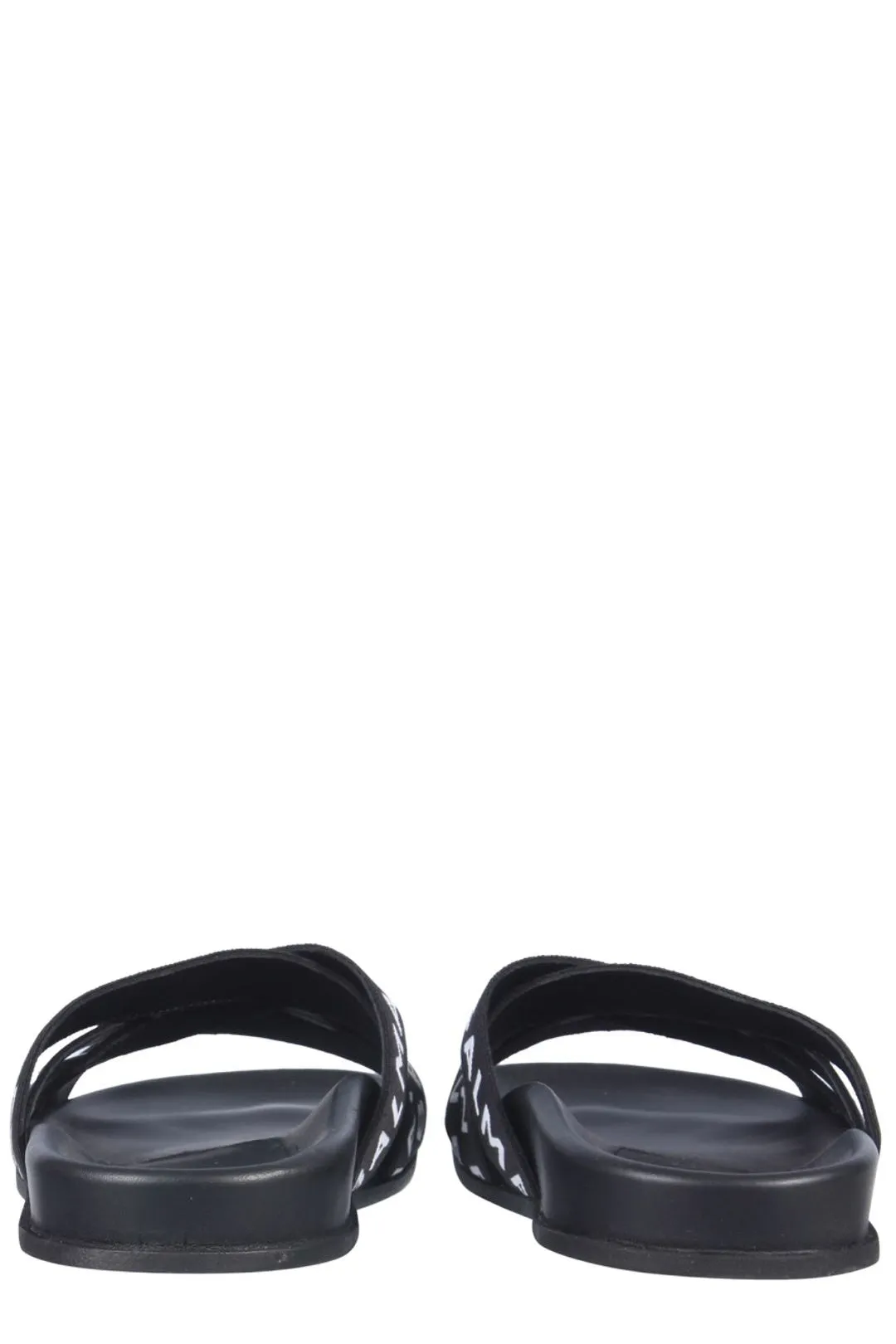 Balmain Union Logo Strap Sandals