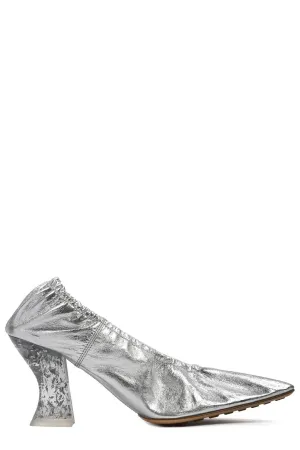 Bottega Veneta Almond Flake-Embellished Pumps