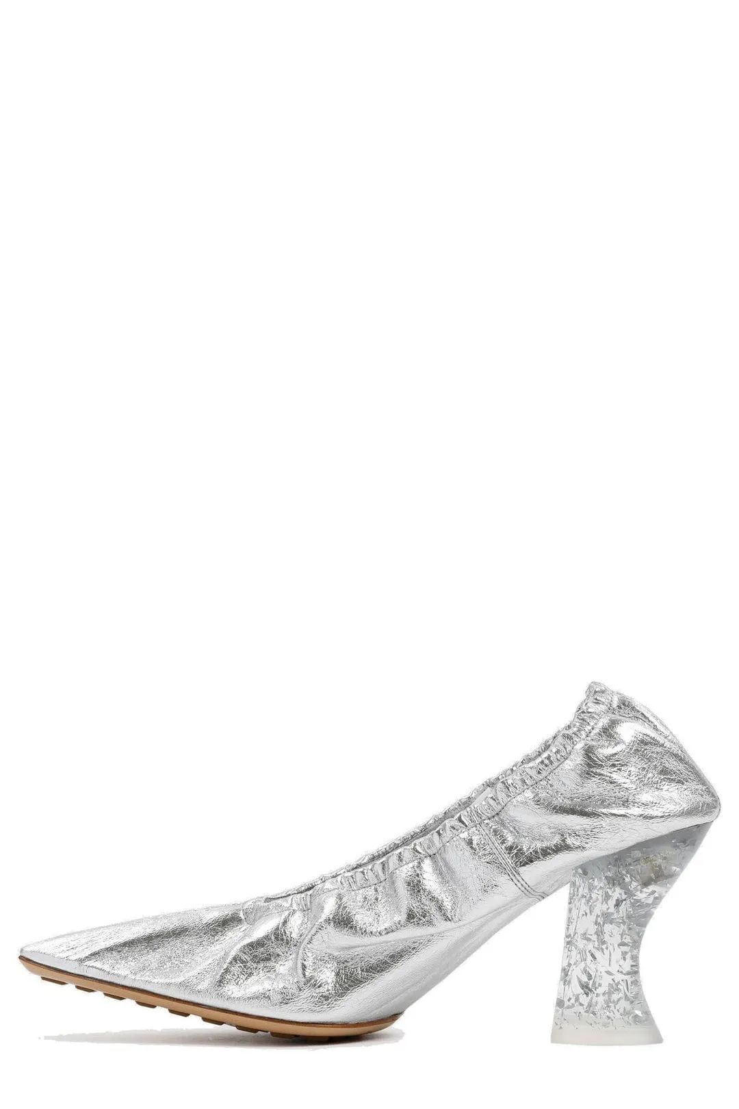 Bottega Veneta Almond Flake-Embellished Pumps