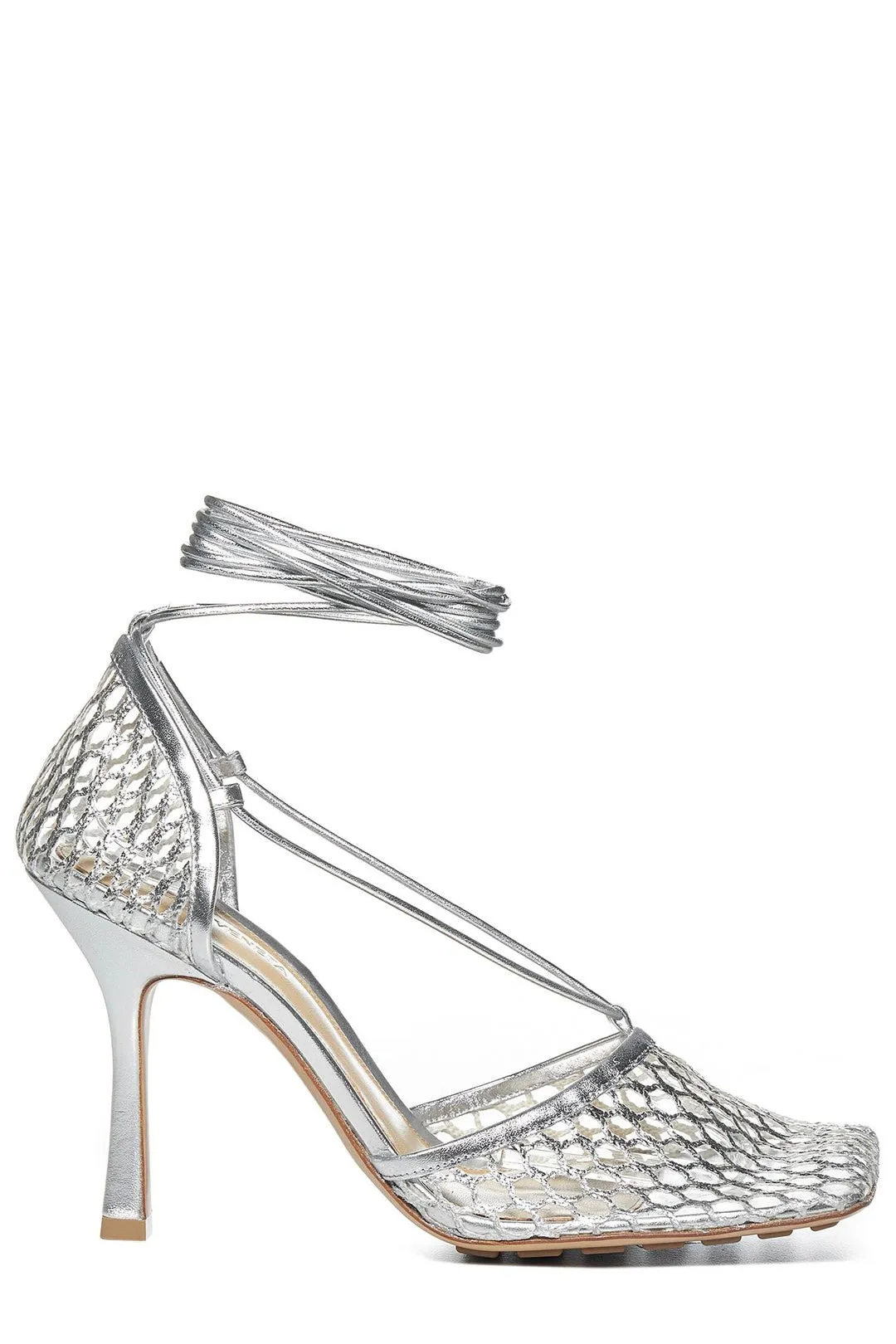 Bottega Veneta Stretch Metallized Mesh Pumps