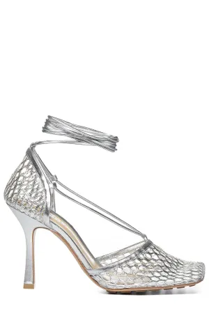 Bottega Veneta Stretch Metallized Mesh Pumps