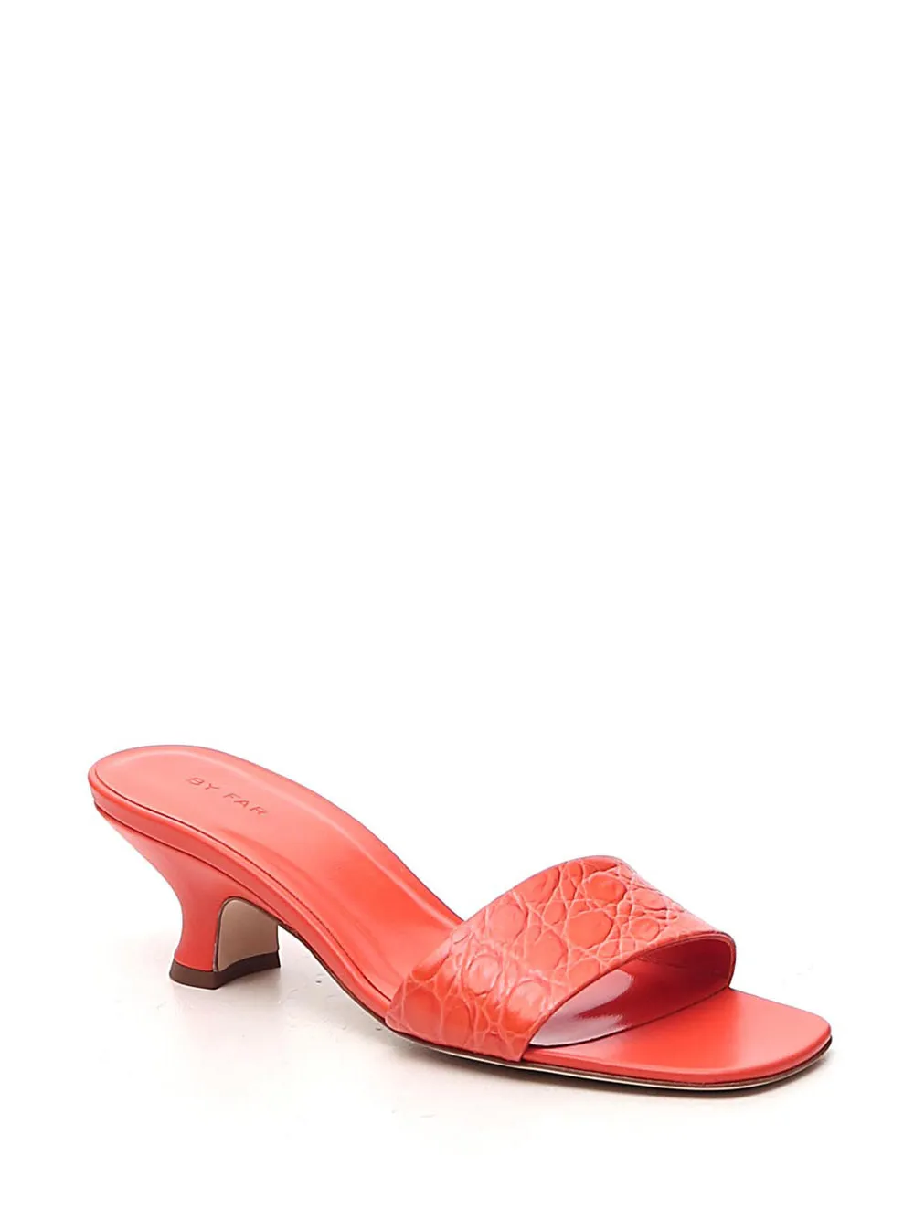 By Far Ceni Embossed Mules