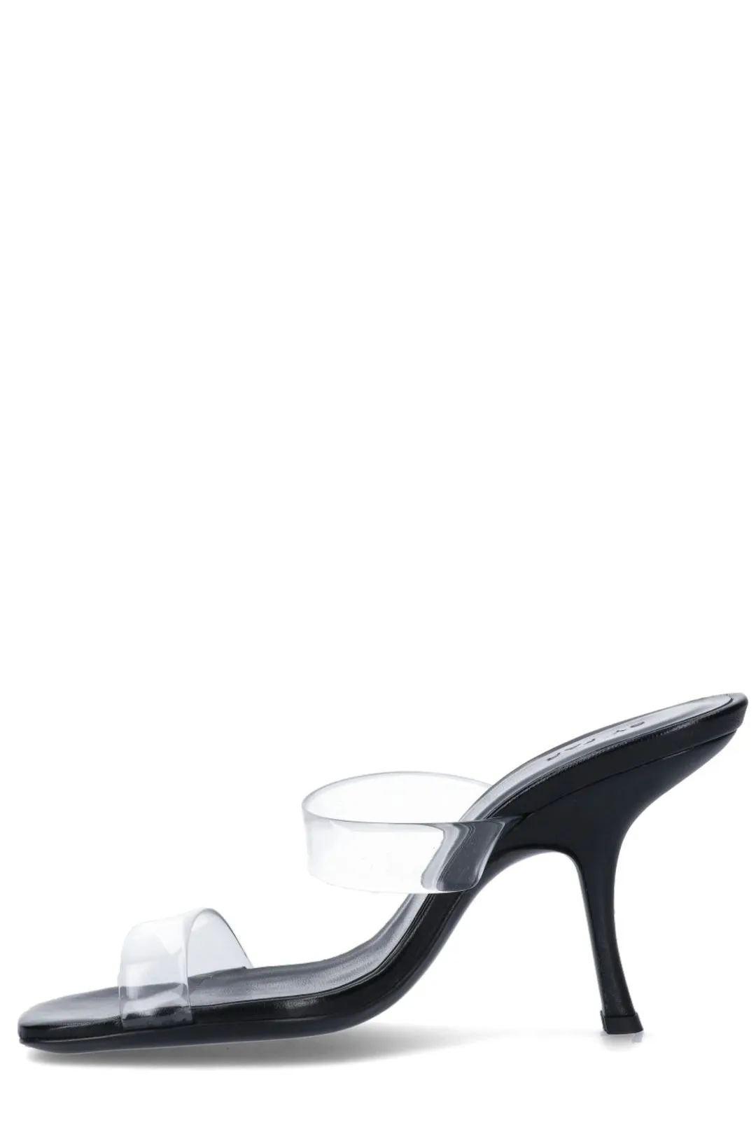 By Far Clara Square Toe Heeled Mules
