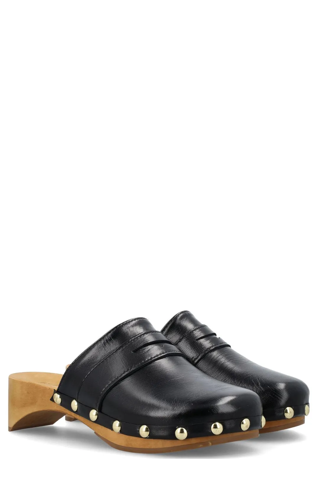 By Far Hans Studded Detail Slip-On Clogs
