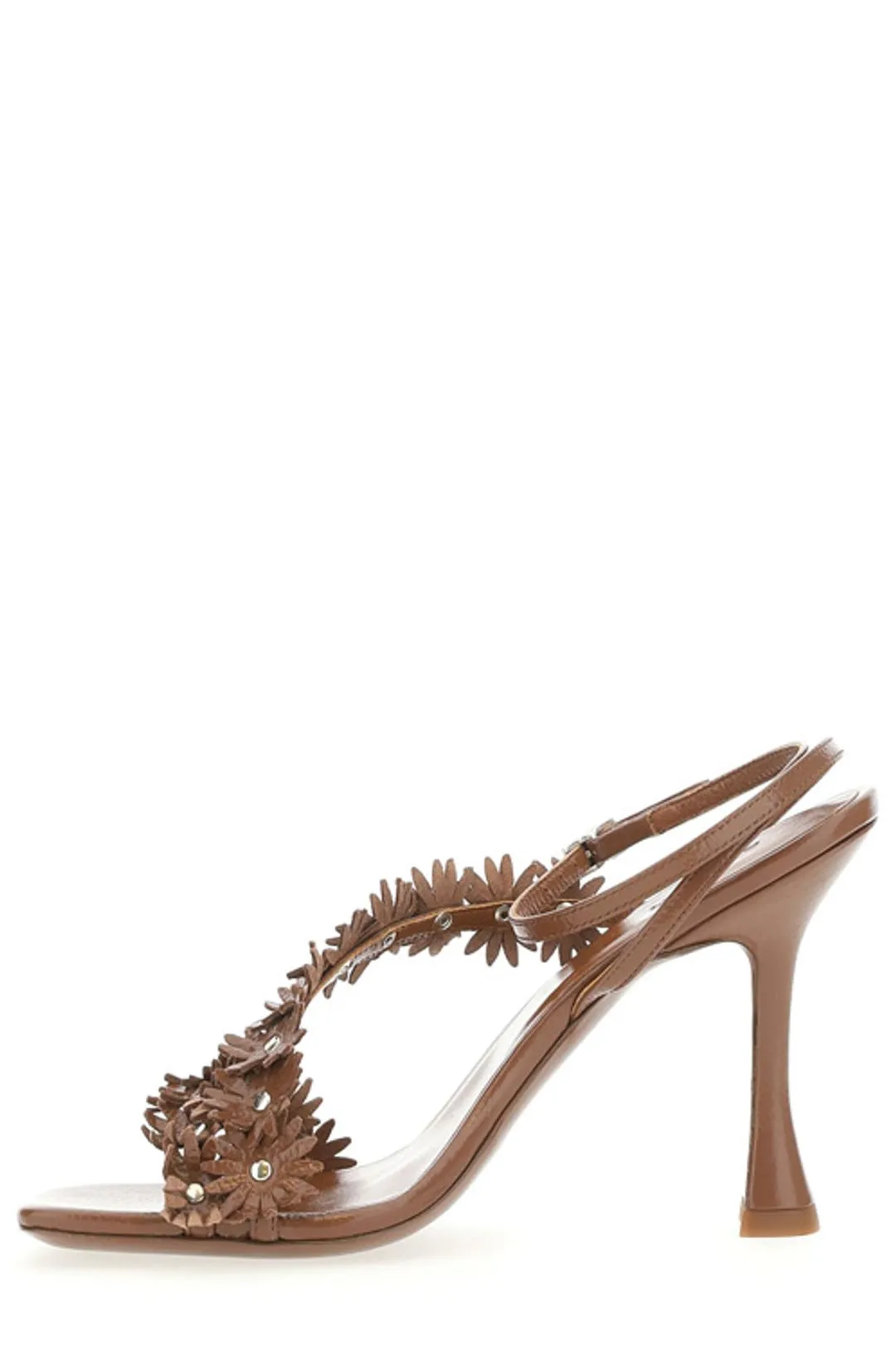 By Far Poppy Square-Toe Sandals