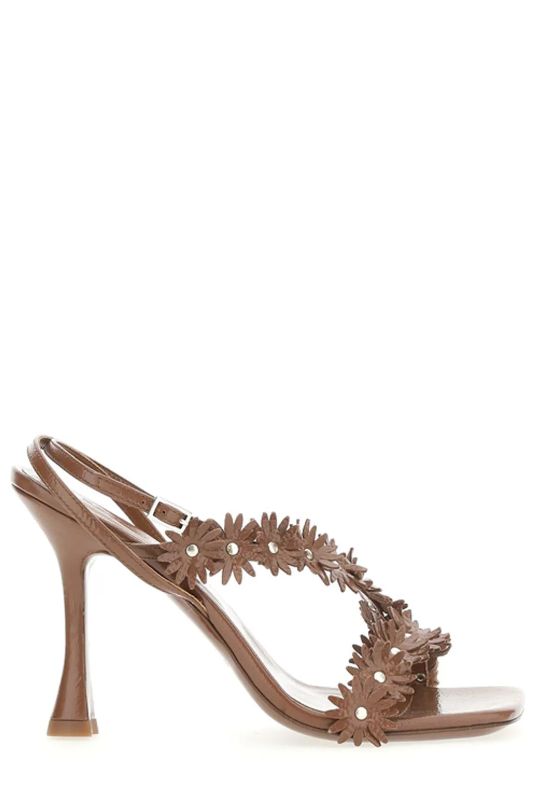 By Far Poppy Square-Toe Sandals