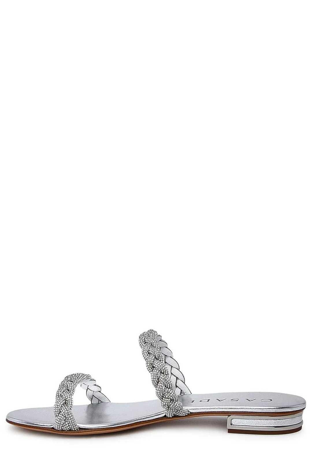 Casadei Braided Slip-On Sandals