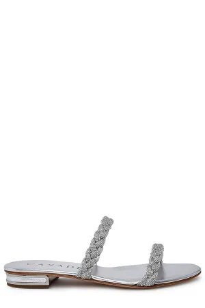 Casadei Braided Slip-On Sandals