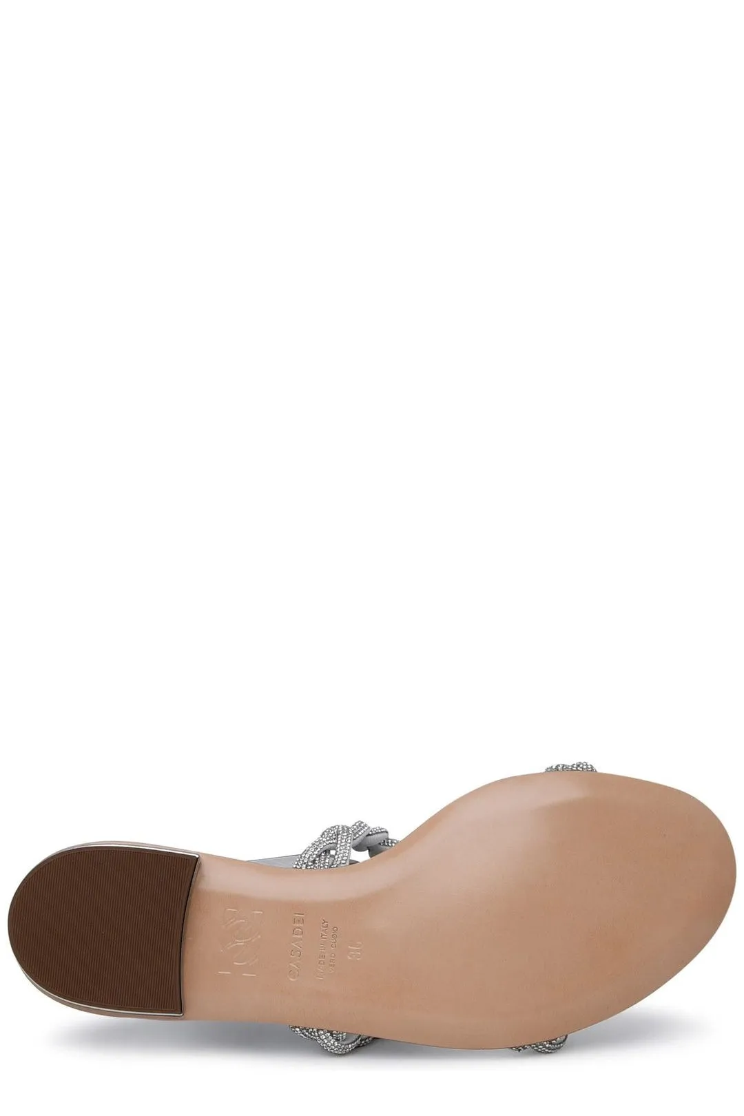 Casadei Braided Slip-On Sandals