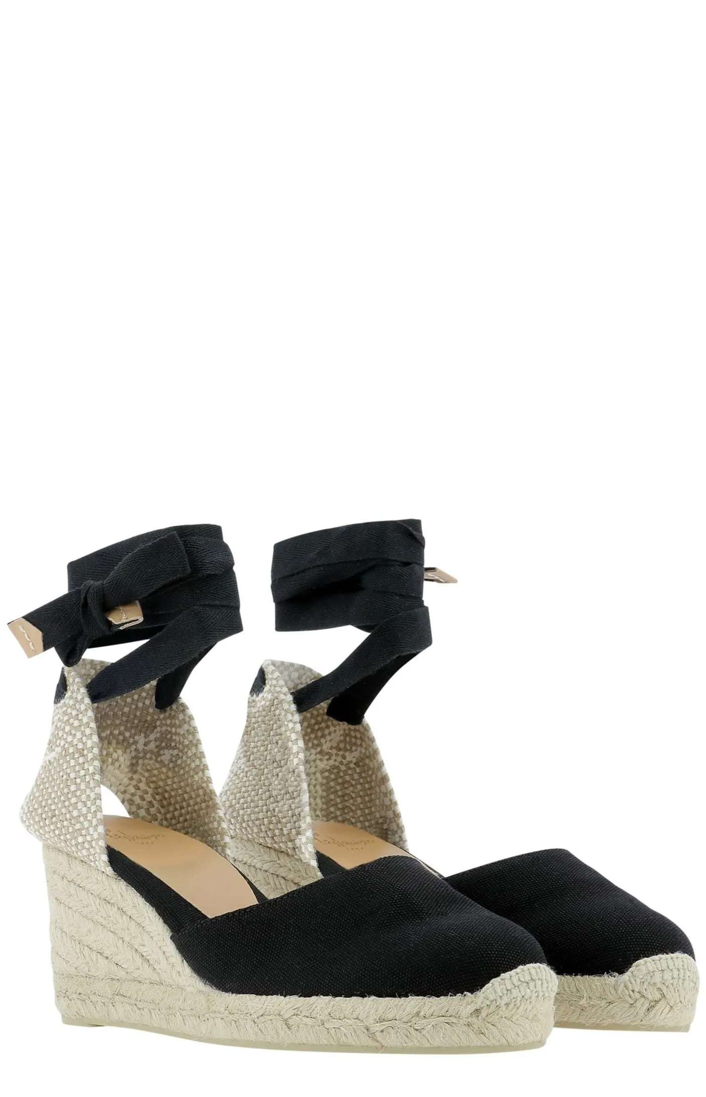 Castaer Carina Lace-Up Wedge Pumps