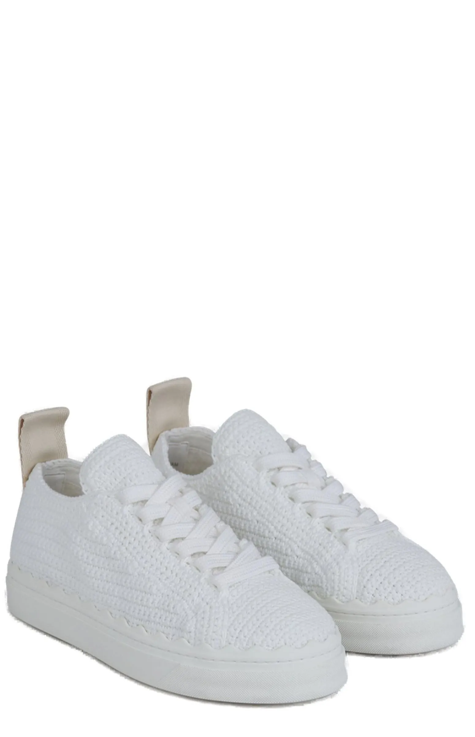 Chlo Lauren Crochet Low-Top Sneakers