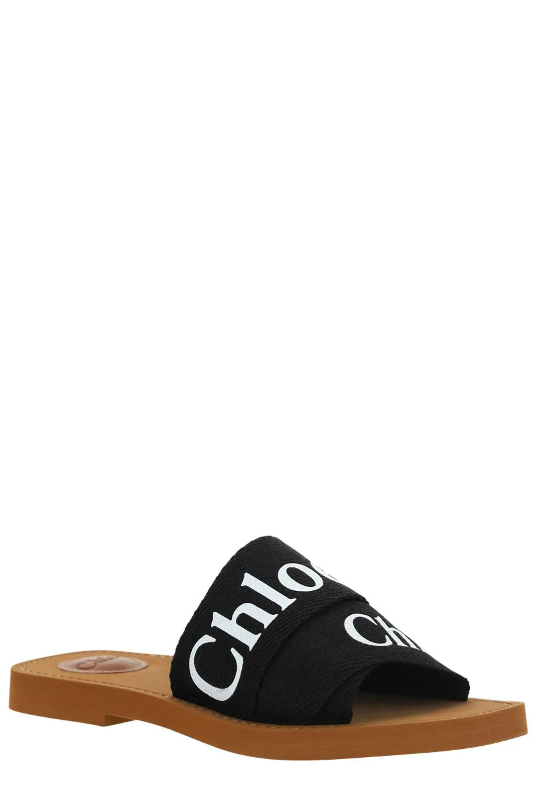Chlo Logo Printed Slip-On Sandals