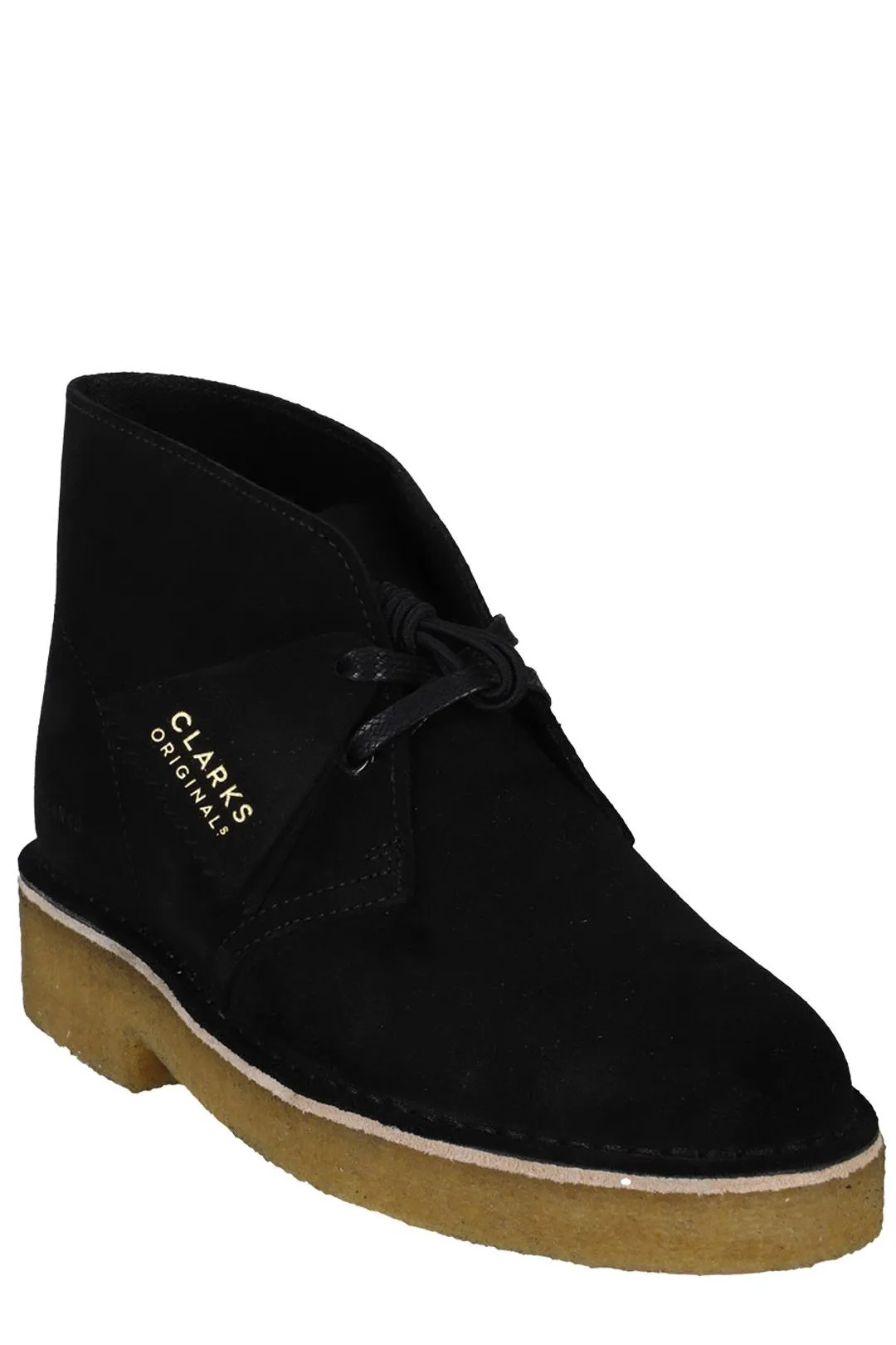 Clarks Round Toe Lace-Up Ankle Boots