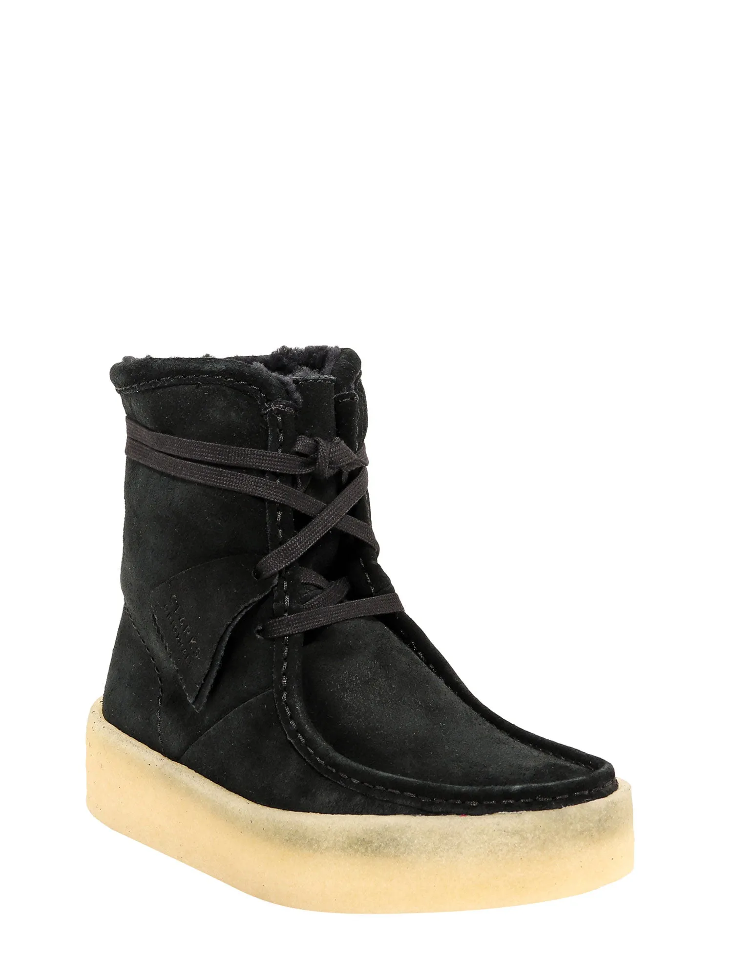 Clarks Square Toe Lace-Up Ankle Boots
