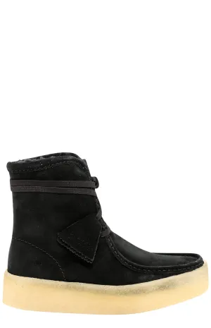 Clarks Square Toe Lace-Up Ankle Boots