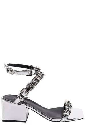 Courrges Buckle Detailed Strapped Sandals