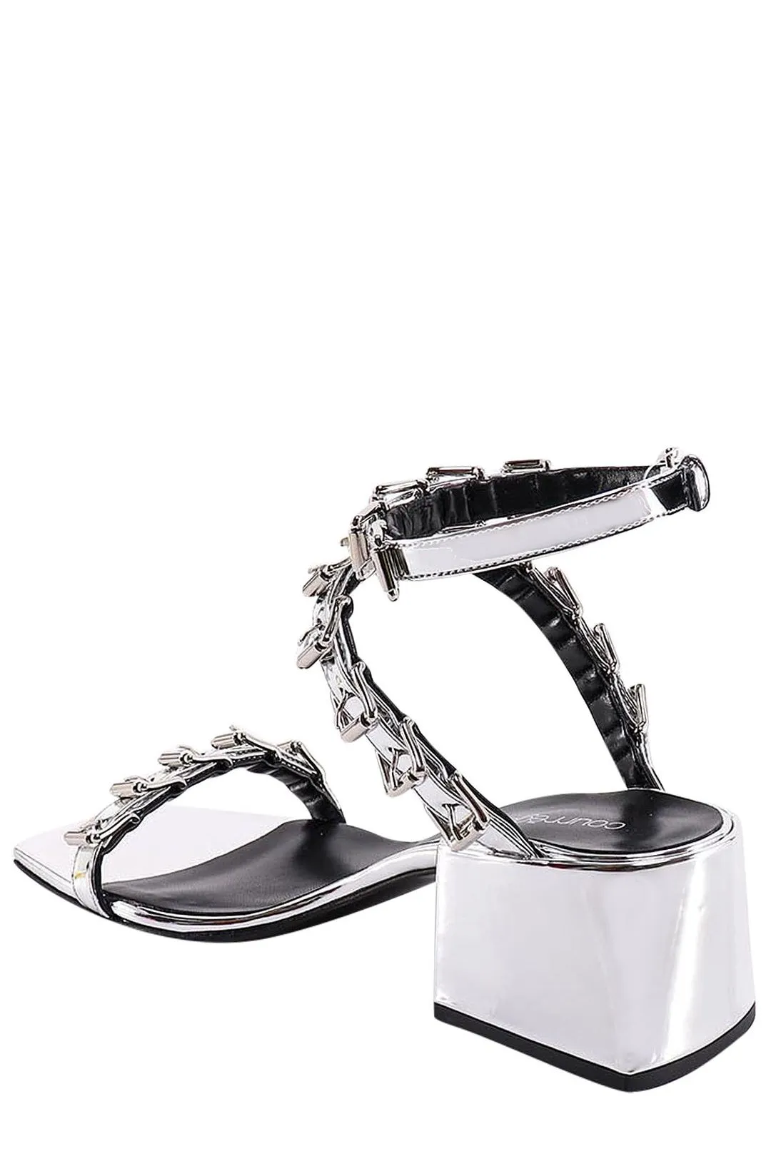 Courrges Buckle Detailed Strapped Sandals