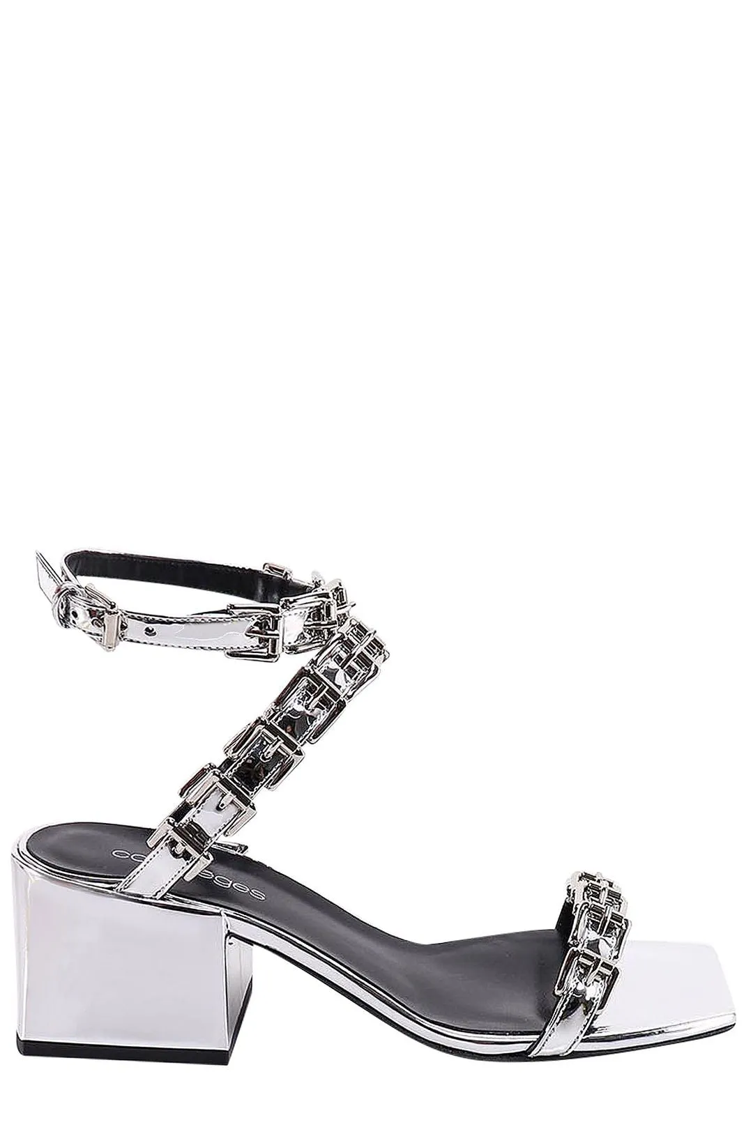 Courrges Buckle Detailed Strapped Sandals