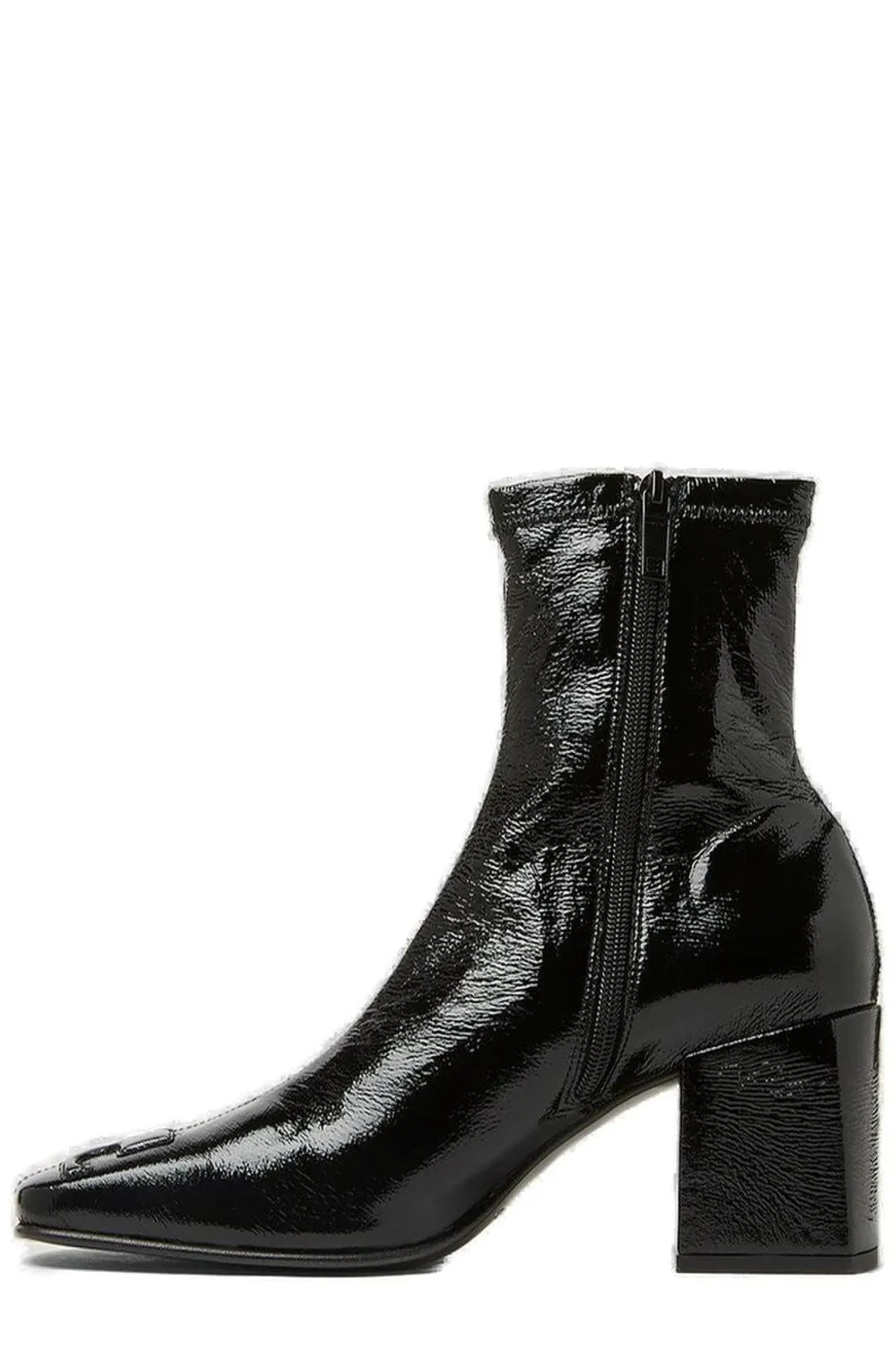 Courrges Square Toe Logo Boots