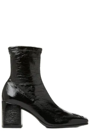 Courrges Square Toe Logo Boots