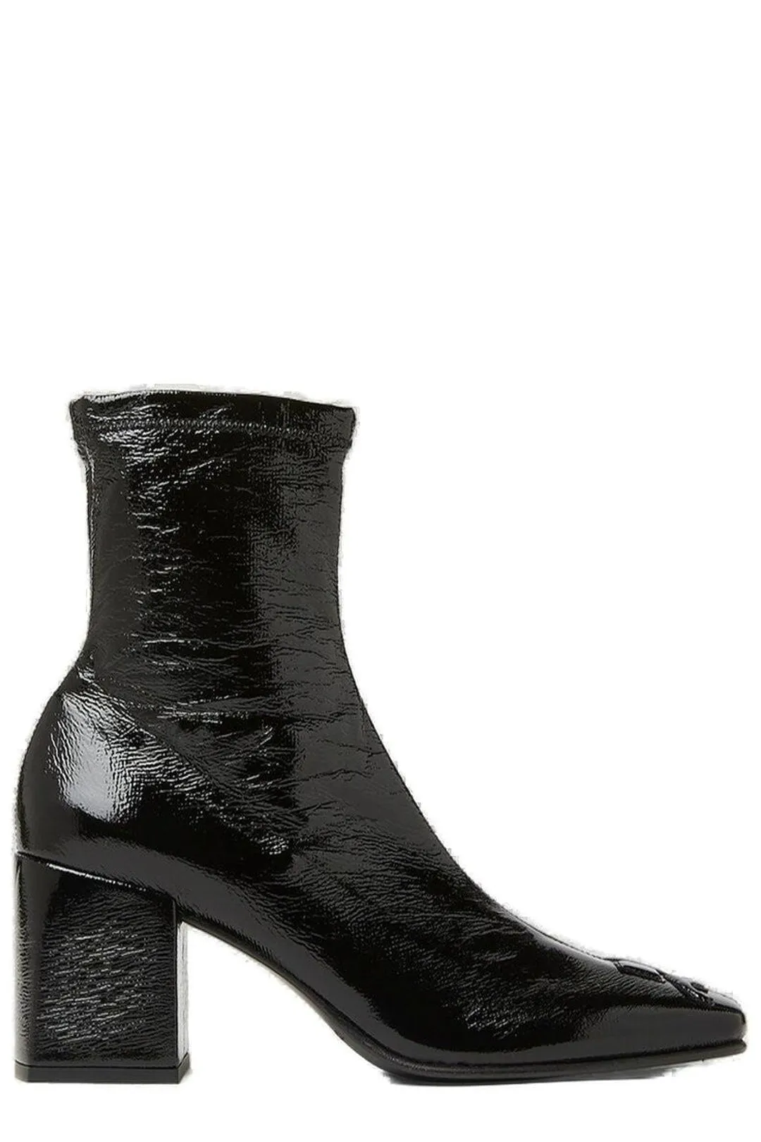 Courrges Square Toe Logo Boots