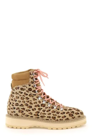 Diemme Monfumo Leopard Printed Lace-Up Boots