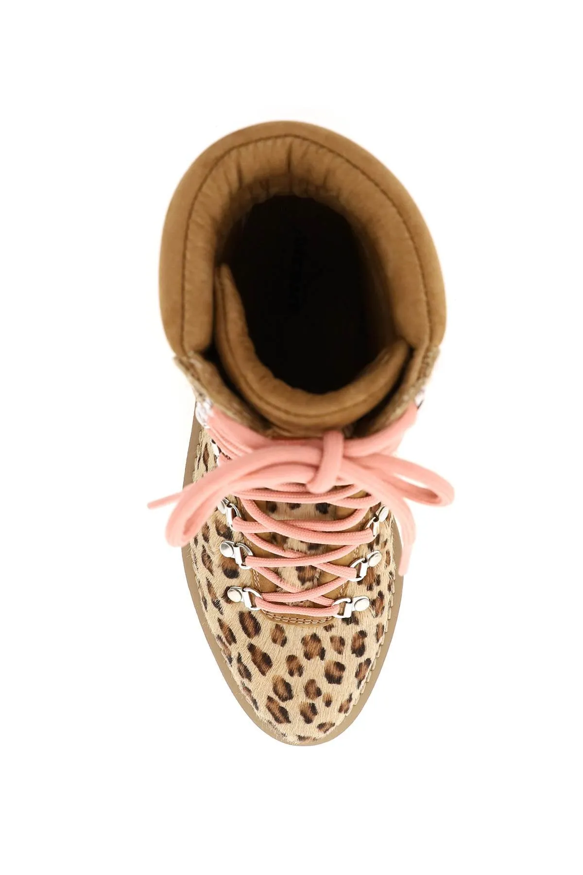 Diemme Monfumo Leopard Printed Lace-Up Boots