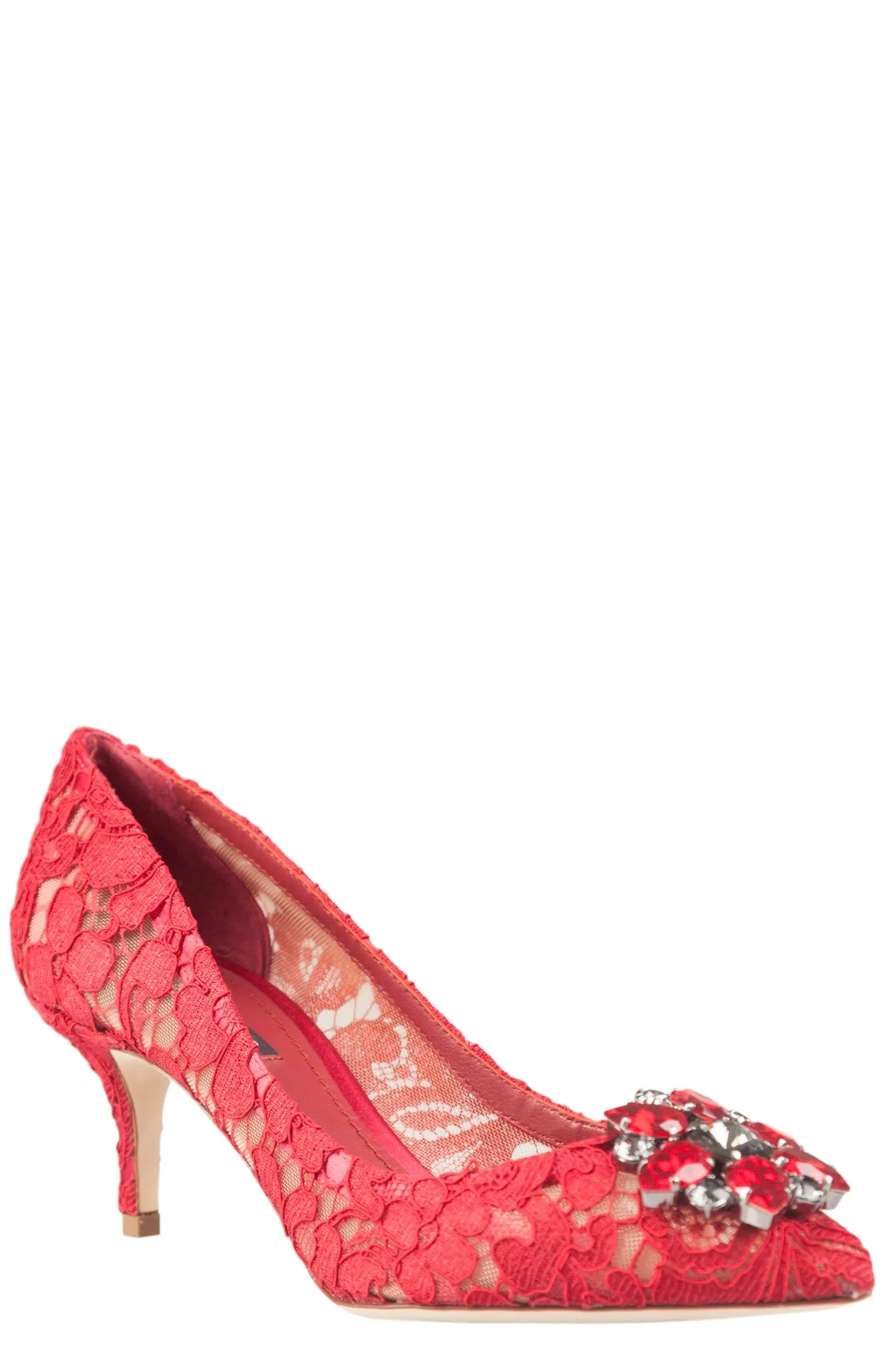 Dolce & Gabbana Bellucci Lace Embellished Pumps