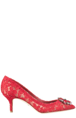Dolce & Gabbana Bellucci Lace Embellished Pumps