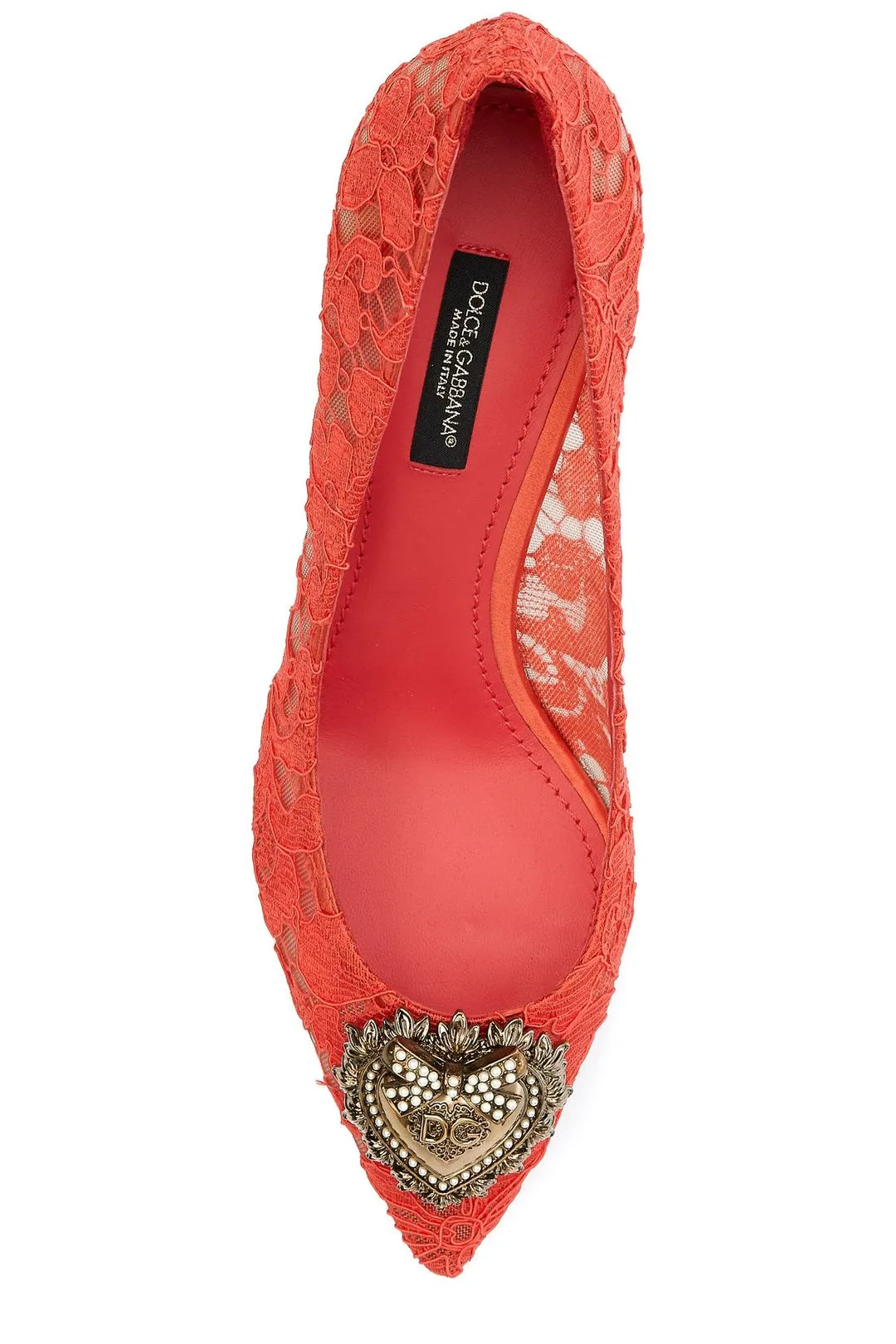Dolce & Gabbana Lace Detailed Pointed-Toe Pumps