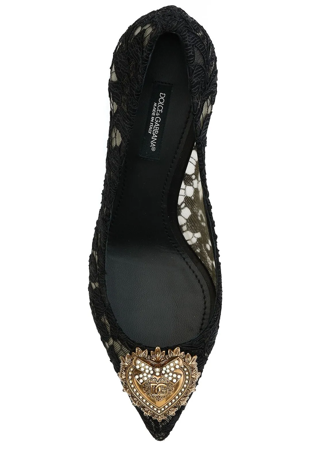 Dolce & Gabbana Lace Detailed Pointed-Toe Pumps