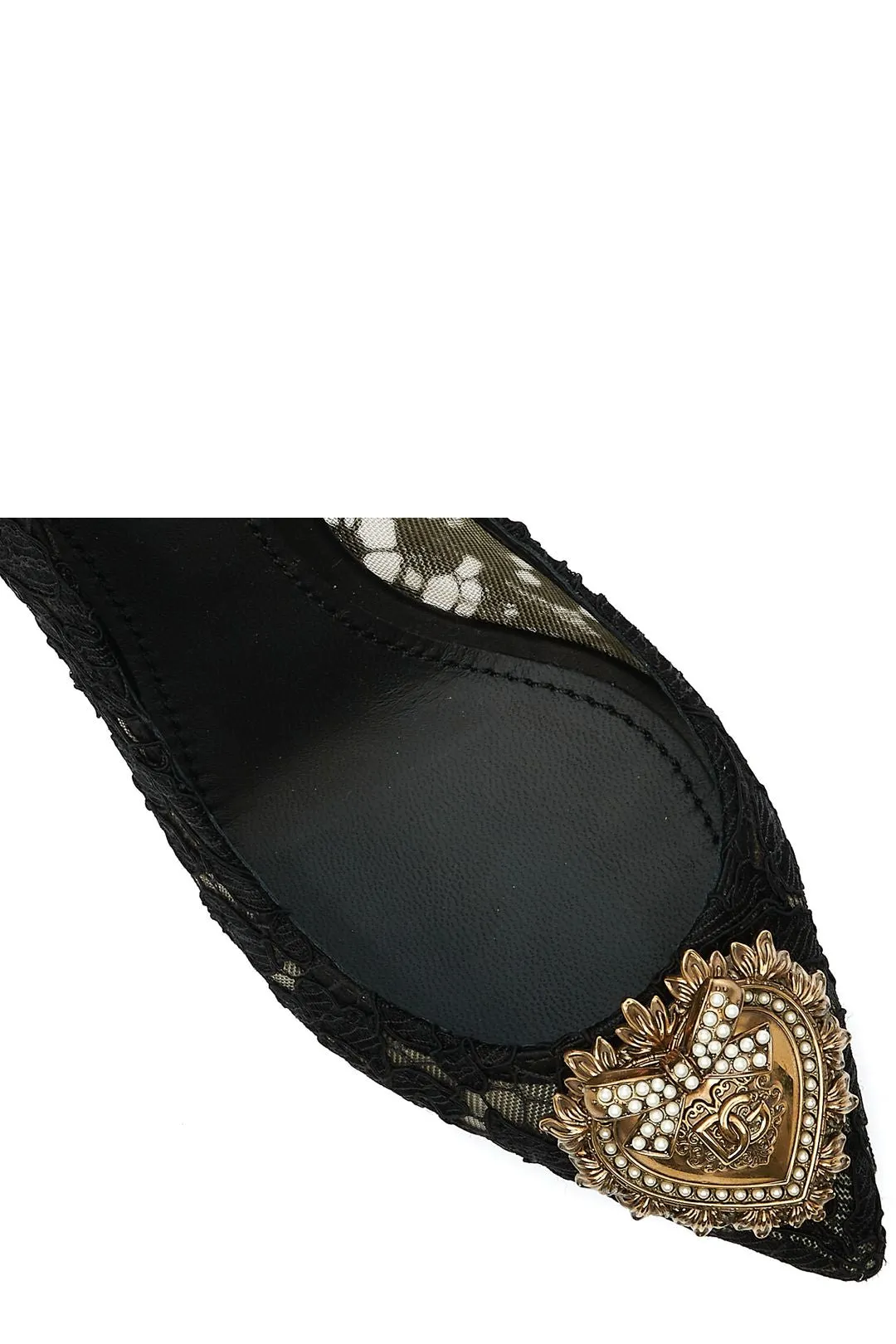 Dolce & Gabbana Lace Detailed Pointed-Toe Pumps
