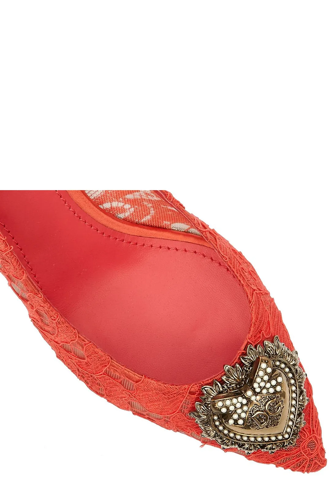 Dolce & Gabbana Lace Detailed Pointed-Toe Pumps